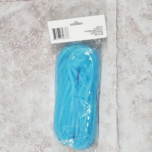 Arts Crafts Blue Decorative Floral Garden Mesh Garland Plastic Tubing 36 ft - Picture 2 of 10